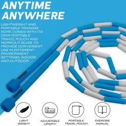 RDX BD Braided Nylon Tangle-Free 10ft Kids Skipping Rope