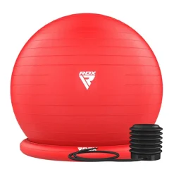 RDX B2 Inflatable Yoga Ball with Anti-Slip Base, Resistance Tubes & Air Pump