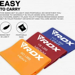 RDX B1 TPE Flat Resistance Training Bands Set