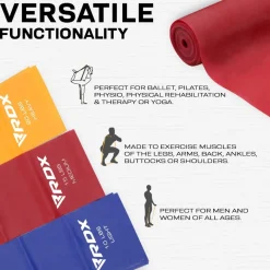 RDX B1 TPE Flat Resistance Training Bands Set