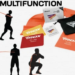 RDX B4 TPE Flat Resistance Training Bands Set