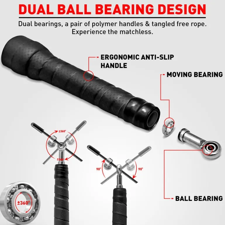 RDX C11 Anti slip Handle Skipping Rope