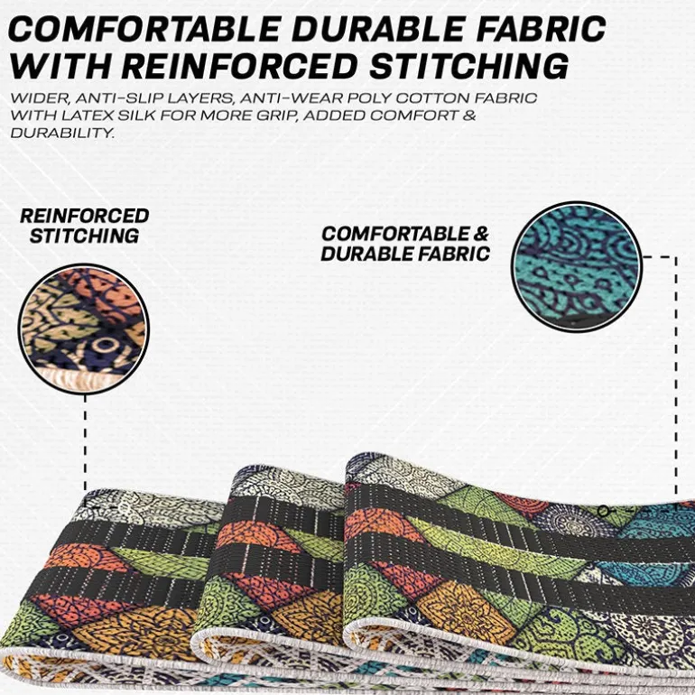 RDX CF Heavy-Duty Fabric Resistance Training Bands for Fitness