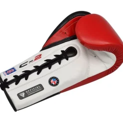 RDX C2 Fight Lace Up Leather Boxing Gloves BBBOFC/BIBA/WBF/NYAC /NEVADA APPROVED