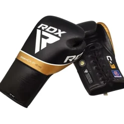 RDX C3 Fight Lace Up Leather Boxing Gloves BBBOFC/BIBA/WBF/NYAC /NEVADA APPROVED