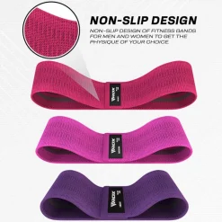 RDX CP Heavy-Duty Fabric Resistance Training Bands for Fitness
