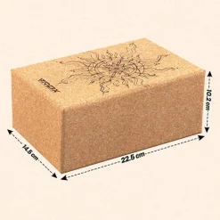 RDX D2 Cork Yoga Block Non-Slip Brick