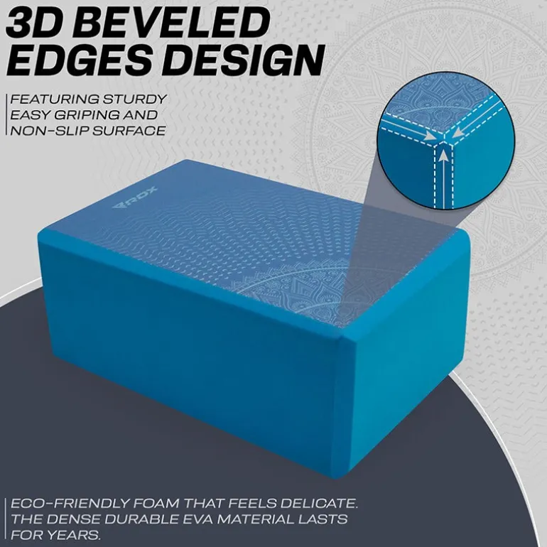 RDX D9 High Density EVA Foam Yoga Blocks Non-Slip Brick
