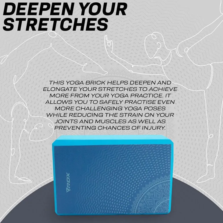 RDX D9 High Density EVA Foam Yoga Blocks Non-Slip Brick