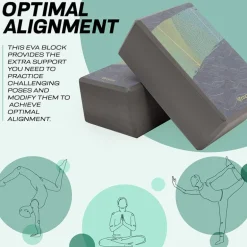 RDX D14 High Density EVA Foam Yoga Blocks Non-Slip Brick