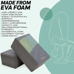 RDX D14 High Density EVA Foam Yoga Blocks Non-Slip Brick