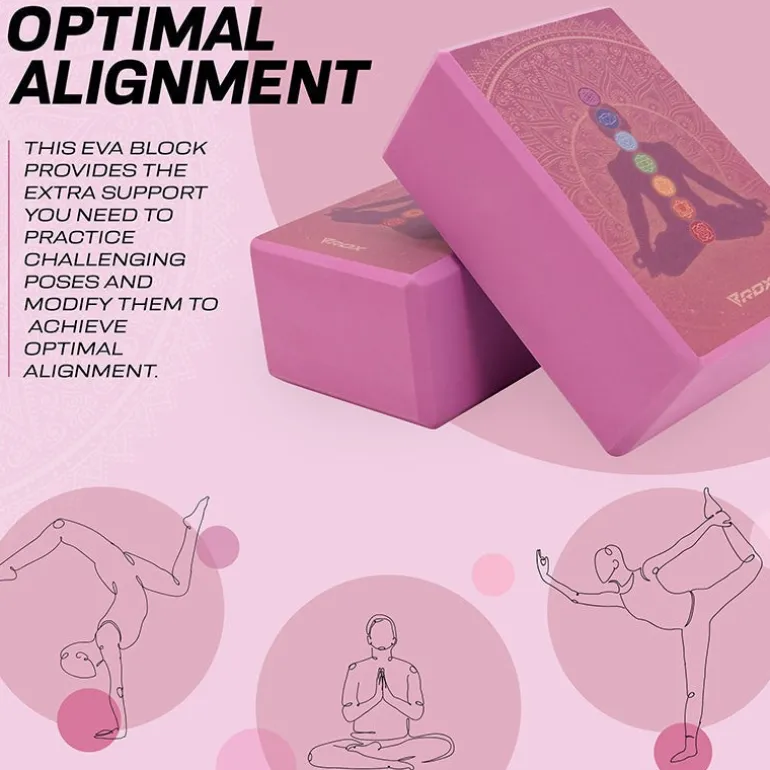 RDX D2 High Density EVA Foam Yoga Blocks Non-Slip Brick