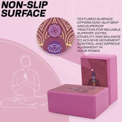RDX D2 High Density EVA Foam Yoga Blocks Non-Slip Brick