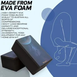 RDX D8 High Density EVA Foam Yoga Blocks Non-Slip Brick