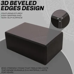 RDX D10 High Density EVA Foam Yoga Blocks Non-Slip Brick