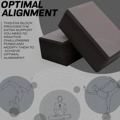 RDX D10 High Density EVA Foam Yoga Blocks Non-Slip Brick
