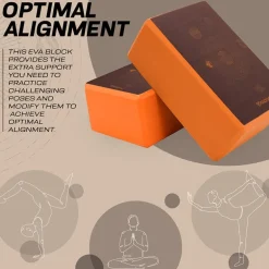RDX D1 High Density EVA Foam Yoga Blocks Non-Slip Brick
