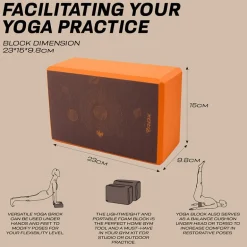 RDX D1 High Density EVA Foam Yoga Blocks Non-Slip Brick