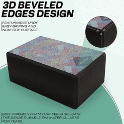 RDX D3 High Density EVA Foam Yoga Blocks Non-Slip Brick