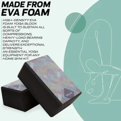 RDX D3 High Density EVA Foam Yoga Blocks Non-Slip Brick