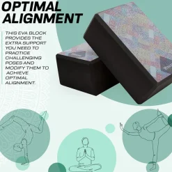 RDX D3 High Density EVA Foam Yoga Blocks Non-Slip Brick