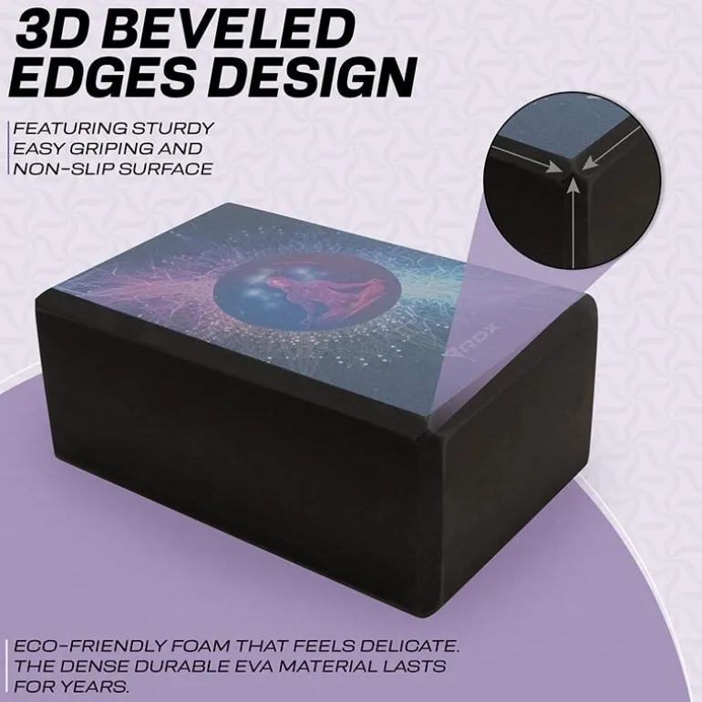 RDX D6 High Density EVA Foam Yoga Blocks Non-Slip Brick
