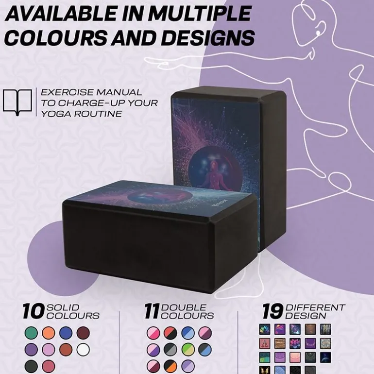 RDX D6 High Density EVA Foam Yoga Blocks Non-Slip Brick