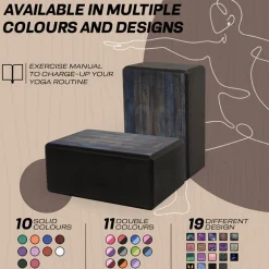 RDX D7 High Density EVA Foam Yoga Blocks Non-Slip Brick