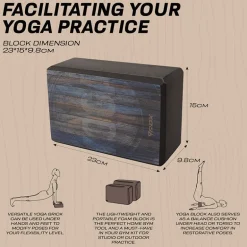 RDX D7 High Density EVA Foam Yoga Blocks Non-Slip Brick
