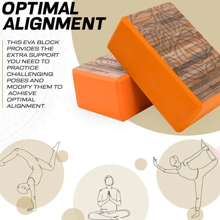 RDX D11 High Density EVA Foam Yoga Blocks Non-Slip Brick