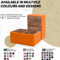 RDX D11 High Density EVA Foam Yoga Blocks Non-Slip Brick