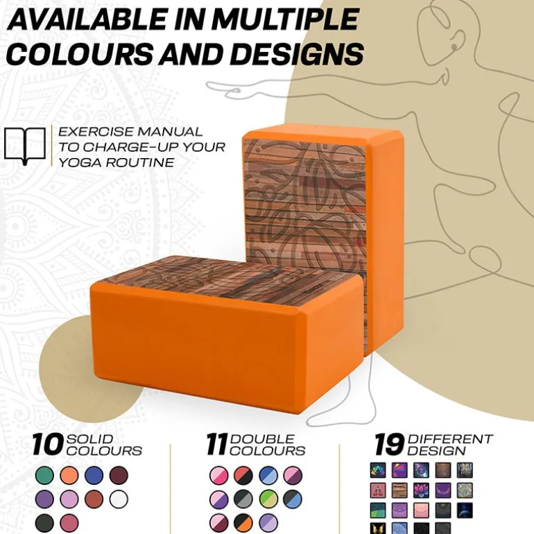 RDX D11 High Density EVA Foam Yoga Blocks Non-Slip Brick