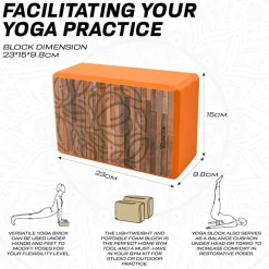 RDX D11 High Density EVA Foam Yoga Blocks Non-Slip Brick