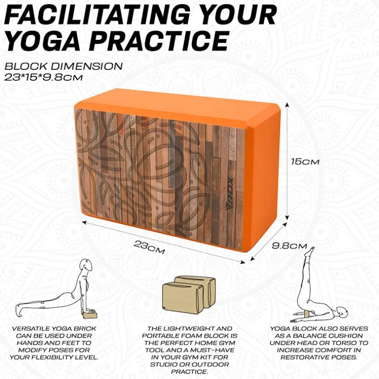 RDX D11 High Density EVA Foam Yoga Blocks Non-Slip Brick