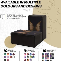 RDX D12 High Density EVA Foam Yoga Blocks Non-Slip Brick