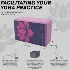 RDX D13 High Density EVA Foam Yoga Blocks Non-Slip Brick