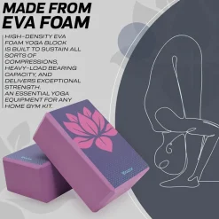 RDX D13 High Density EVA Foam Yoga Blocks Non-Slip Brick