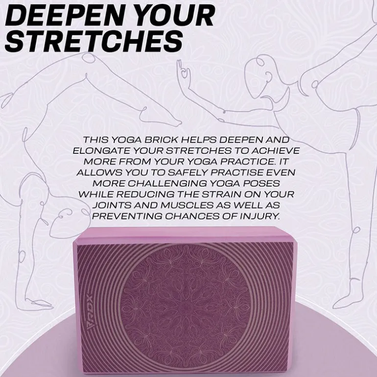 RDX D15 High Density EVA Foam Yoga Blocks Non-Slip Brick
