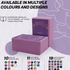 RDX D16 High Density EVA Foam Yoga Blocks Non-Slip Brick