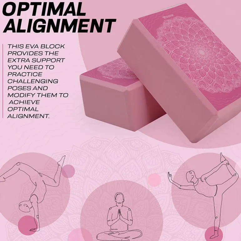 RDX D17 High Density EVA Foam Yoga Blocks Non-Slip Brick