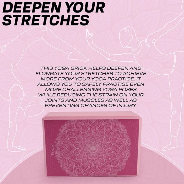 RDX D17 High Density EVA Foam Yoga Blocks Non-Slip Brick