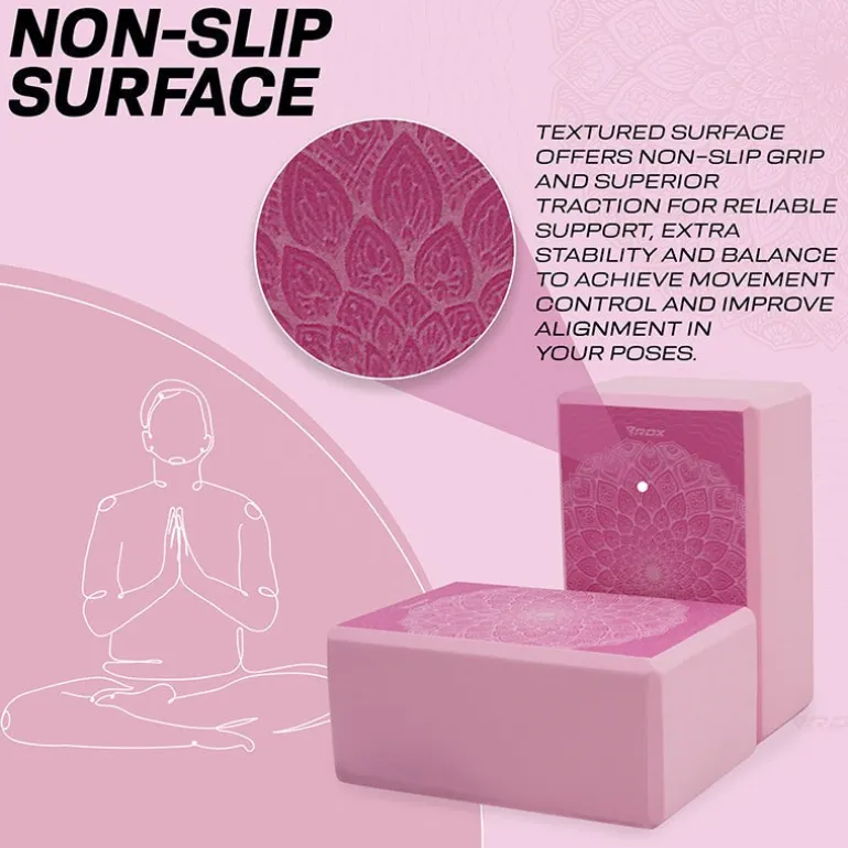 RDX D17 High Density EVA Foam Yoga Blocks Non-Slip Brick