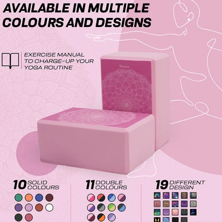 RDX D17 High Density EVA Foam Yoga Blocks Non-Slip Brick