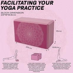 RDX D17 High Density EVA Foam Yoga Blocks Non-Slip Brick