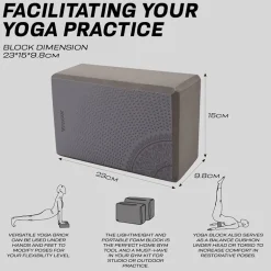 RDX D18 High Density EVA Foam Yoga Blocks Non-Slip Brick