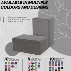 RDX D18 High Density EVA Foam Yoga Blocks Non-Slip Brick