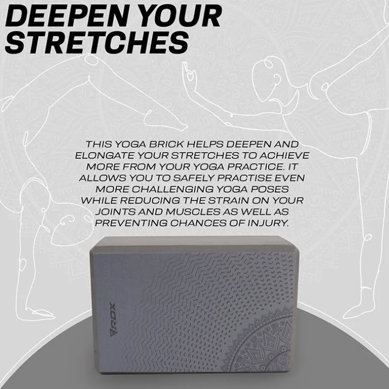 RDX D18 High Density EVA Foam Yoga Blocks Non-Slip Brick