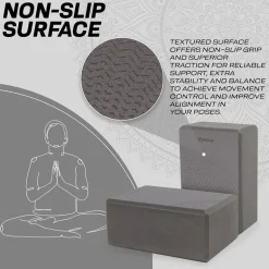 RDX D18 High Density EVA Foam Yoga Blocks Non-Slip Brick
