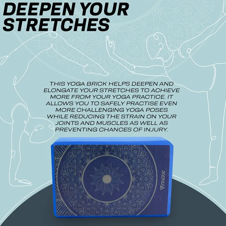 RDX D19 High Density EVA Foam Yoga Blocks Non-Slip Brick