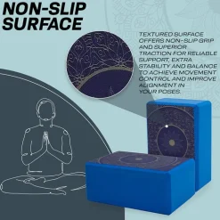 RDX D19 High Density EVA Foam Yoga Blocks Non-Slip Brick